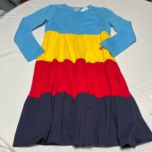 HANNA ANDERSSON Girls Long sleeve Dress, NWT. Size 140/US 10.